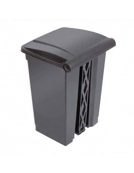 Poubelle de cuisine à pédale Jantex noire 45L