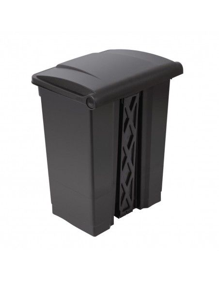 Poubelle de cuisine à pédale Jantex noire 65L