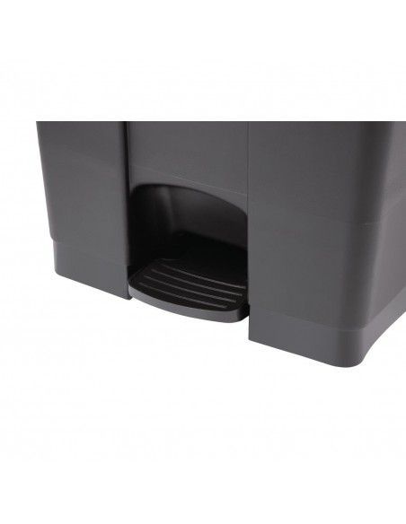 Poubelle de cuisine à pédale Jantex noire 65L