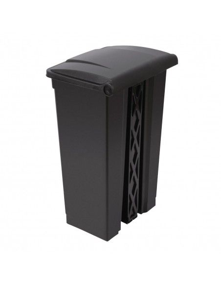 Poubelle de cuisine à pédale Jantex noire 87L