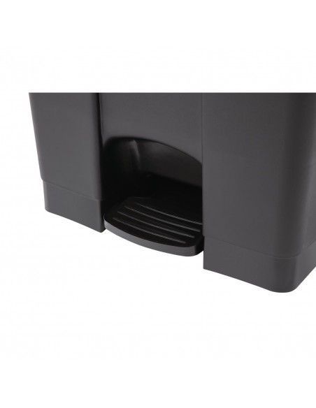 Poubelle de cuisine à pédale Jantex noire 87L
