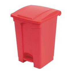 Poubelle de cuisine à pédale Jantex rouge 45L 2