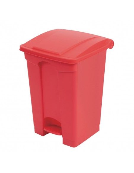 Poubelle de cuisine à pédale Jantex rouge 45L