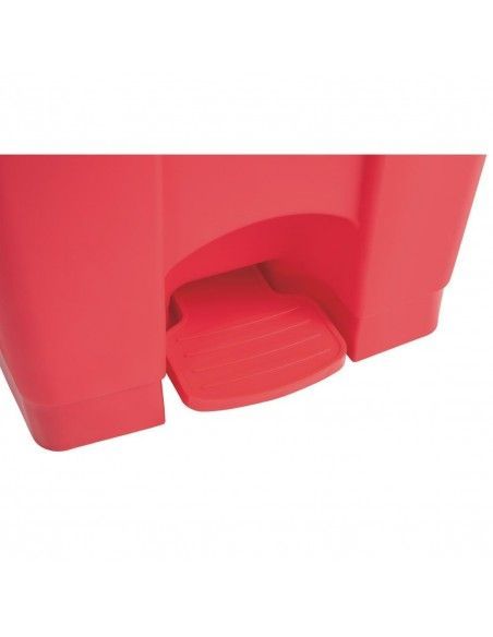 Poubelle de cuisine à pédale Jantex rouge 45L
