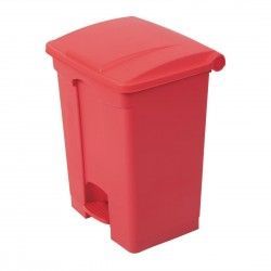 Poubelle de cuisine à pédale Jantex rouge 65L 2