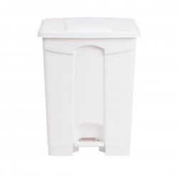 Poubelle de cuisine à pédale Jantex blanche 65L