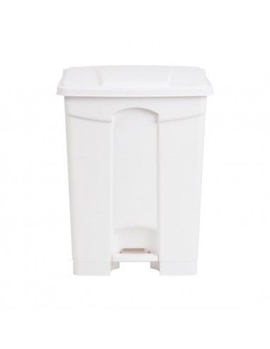 Poubelle de cuisine à pédale Jantex blanche 65L