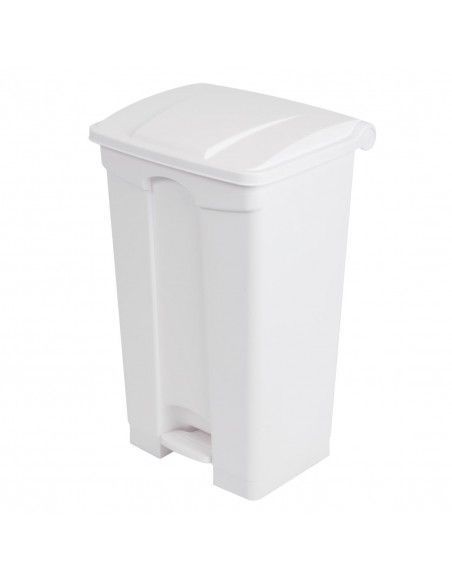 Poubelle de cuisine à pédale Jantex blanche 87L