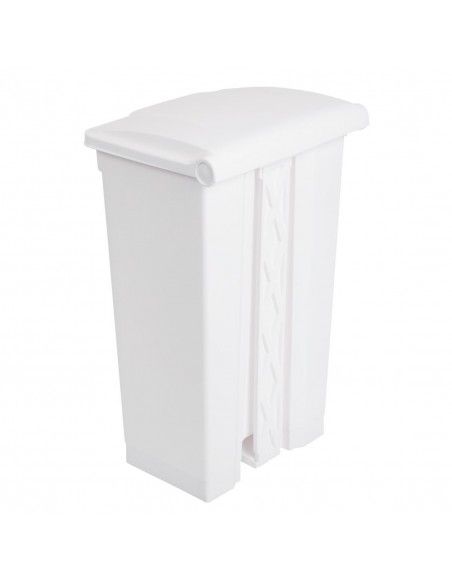 Poubelle de cuisine à pédale Jantex blanche 87L