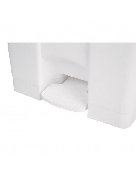 Poubelle de cuisine à pédale Jantex blanche 87L