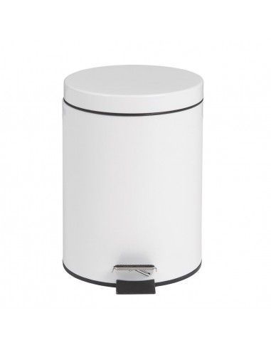 Poubelle à pédale Bolero blanche 5L