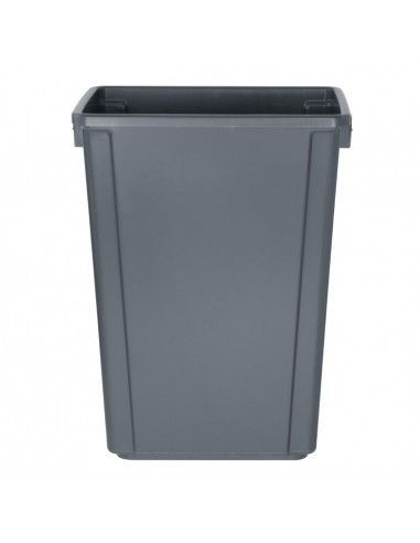 Poubelle Jantex Slim grise 60L