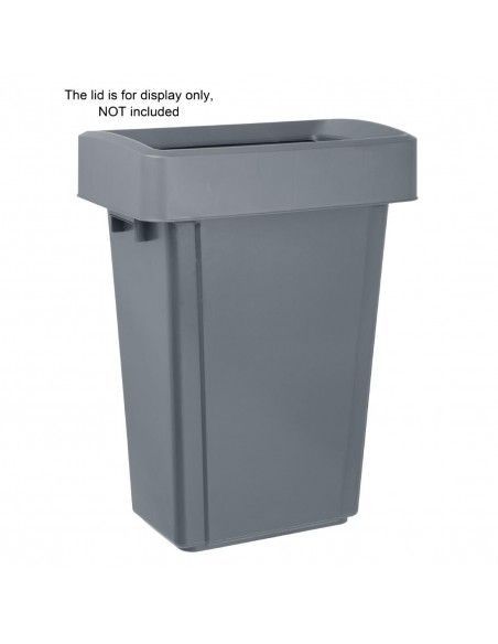 Poubelle Jantex Slim grise 60L