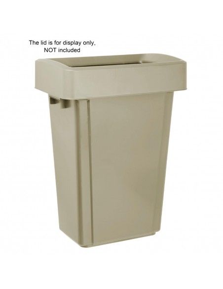 Poubelle Jantex Slim beige 60L