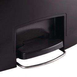 Poubelle à pédale frontale Rubbermaid Slim Jim noire 50L 2