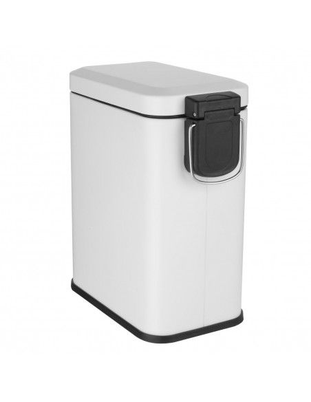 Poubelle de salle de bain slim Jantex blanche 5L