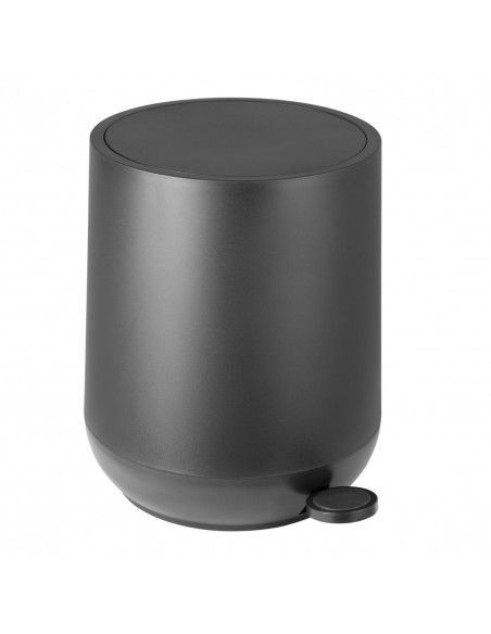 Poubelle à pédale ronde Jantex noire 5L