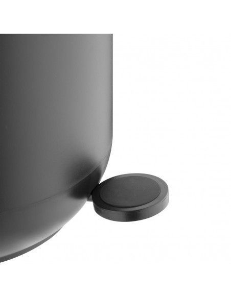 Poubelle à pédale ronde Jantex noire 5L