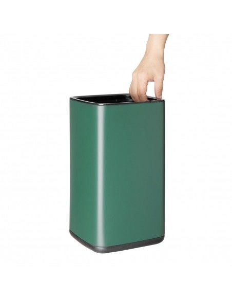 Poubelle carrée Bolero verte 7L