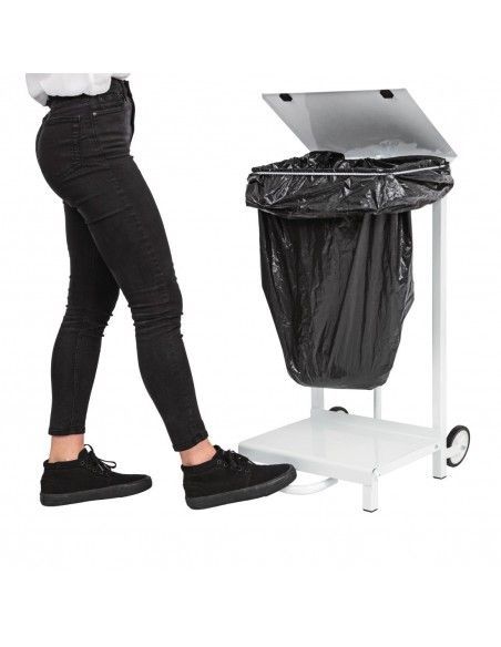 Support de sacs poubelles partiellement mobile Jantex