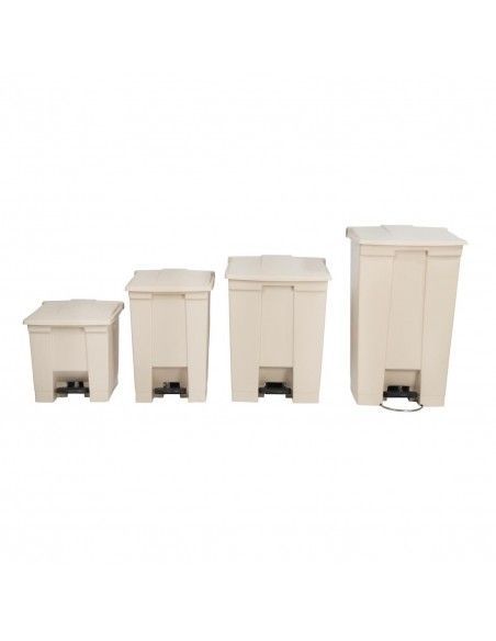 Conteneur à pédale Rubbermaid Step-On beige 87L