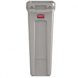Collecteur avec évents Slim Jim Rubbermaid 60L gris 2