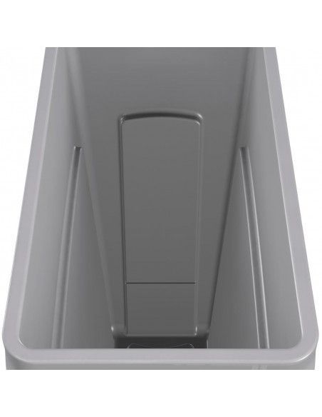Collecteur avec évents Slim Jim Rubbermaid 60L gris