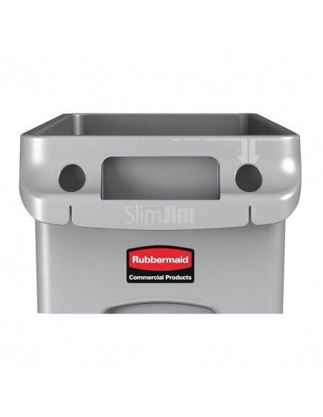 Collecteur avec évents Slim Jim Rubbermaid 87L