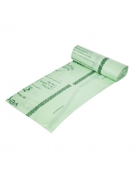 Sacs poubelle compostables Vegware Biobag 80L (lot de 240)