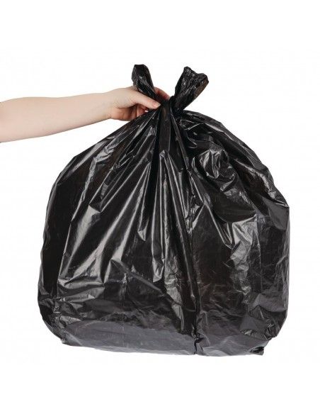 Sacs poubelle résistants Jantex noirs 70L (lot de 100)
