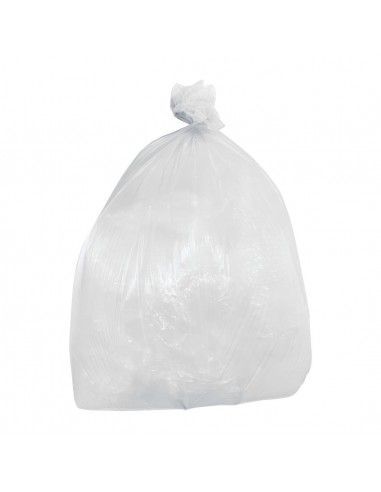 Sacs poubelle légers Jantex transparents 80L (lot de 200)