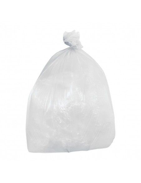 Sacs poubelle légers Jantex transparents 80L (lot de 200)