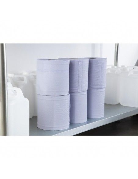 Bobines bleues pour distributeur à dévidage central Tork (lot de 6)