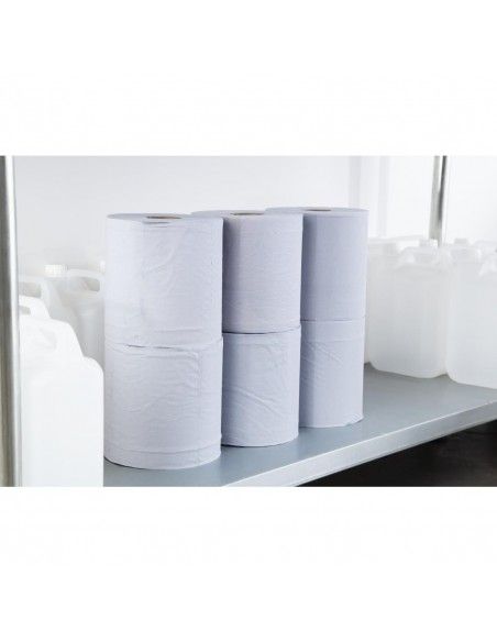 Bobines bleues à alimentation centrale 2 plis Reflex Tork (lot de 6)