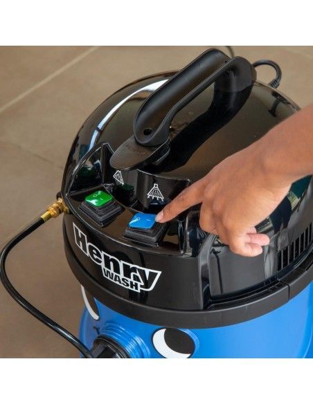 Aspirateur à vapeur et extraction Numatic Henry Wash HVW370 bleu avec kit AS6