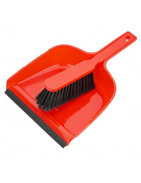 Ensemble pelle et balayette Jantex rouge