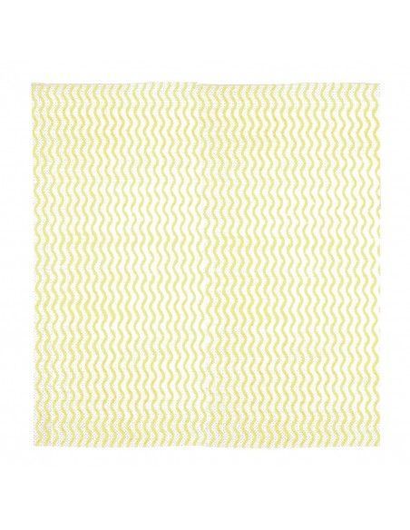 Chiffons non tissés Jantex jaunes (rouleau de 100 chiffons)