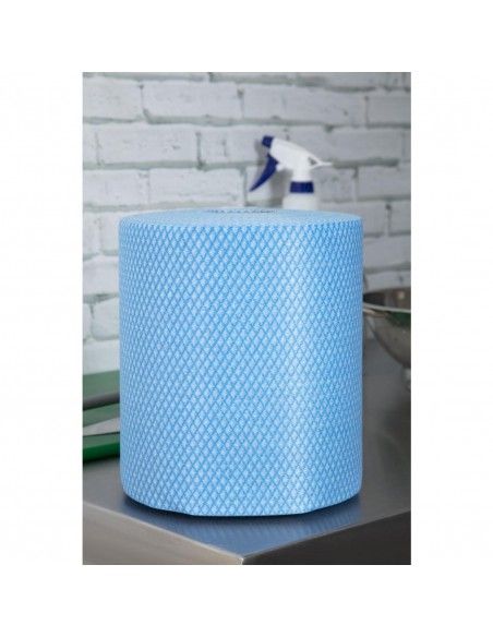 Rouleaux de chiffons de nettoyage antibactériens EcoTech Envirolite Super bleus (lot de 2 x 500)