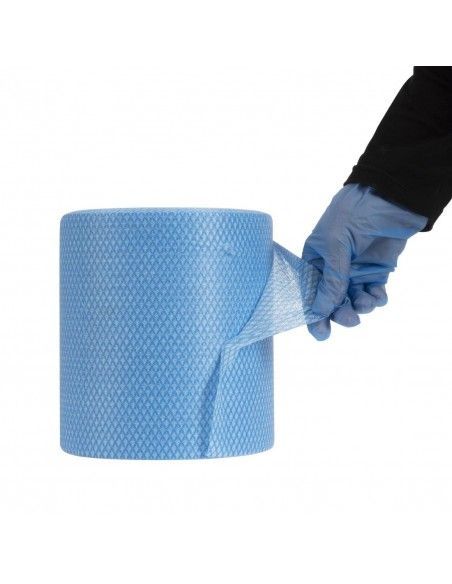 Rouleaux de chiffons de nettoyage antibactériens EcoTech Envirolite Super bleus (lot de 2 x 500)