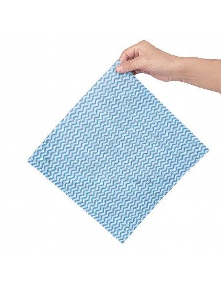 Chiffons non tissés bleus Nisbets Essentials (rouleau de 300)