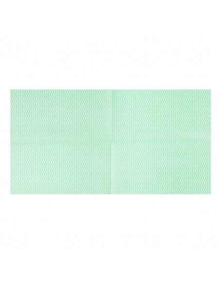Chiffons non tissés Jantex verts (lot de 50)