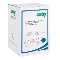 Chiffons de nettoyage compostables bleus Jantex Green (lot de 200) 2