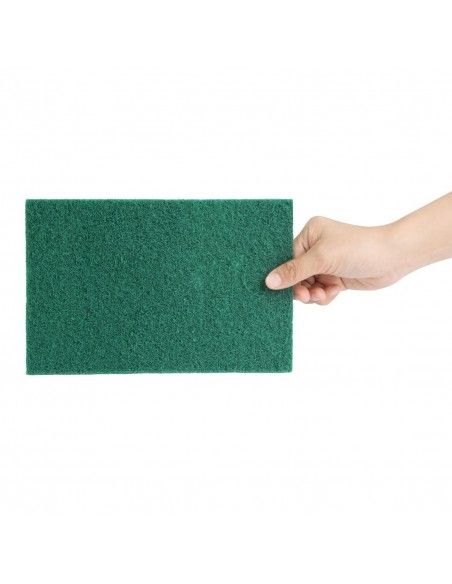 Grands tampons à récurer Jantex verts (lot de 10)