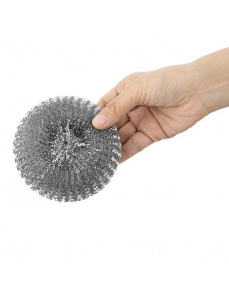 Tampons à récurer en acier galvanisé Jantex (lot de 10)