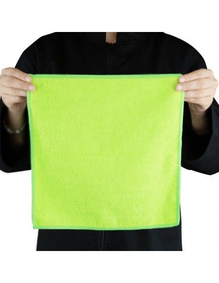 Chiffons en microfibre Jantex verts (lot de 5)