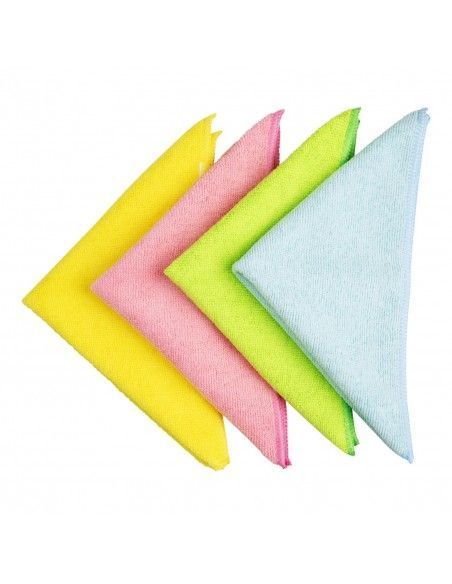 Chiffons en microfibre Jantex verts (lot de 5)