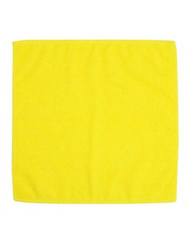 Chiffons en microfibre Jantex jaunes (lot de 5)