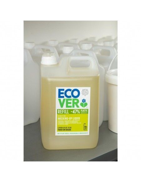 Liquide vaisselle concentré citron et aloe vera Ecover 5L