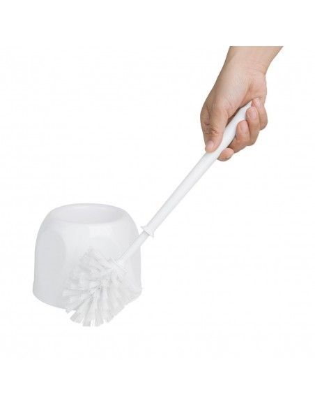 Ensemble brosse WC ronde et support Nisbets Essentials blanc