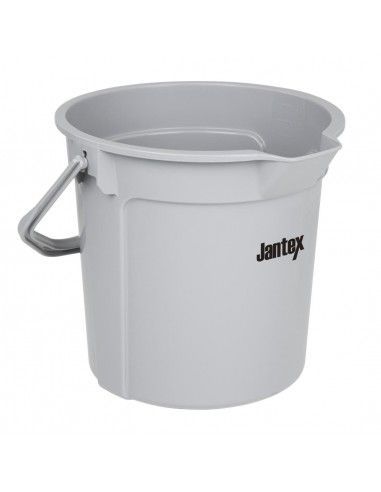 Seau gradué Jantex gris avec bec verseur 14 litres